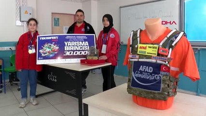 ÇIĞ FACİASINDAN ETKİLENEN ÖĞRENCİLER, AKILLI YELEK GELİŞTİRDİ