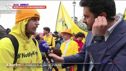 Download Video: Charles III: une centaine de manifestants antimonarchiques rassemblés à Trafalgar Square