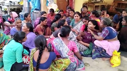 Army Jawan Anil Wife Emotional With Their Children  _ Karimnagar  _ V6 News