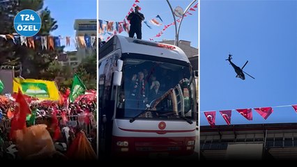 Erdoğan'ın Van mitingi izlenimleri: Karşıdan karşıya geçmek yasaklandı, uçaklar, helikopterler aralıksız uçtu