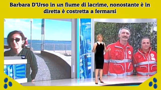 Barbara D’Urso in un fiume di lacrime, nonostante è in diretta è costretta a fermarsi