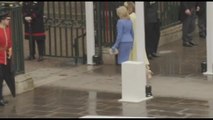 Carlo III, l'arrivo di Jill Biden a Westminster Abbey