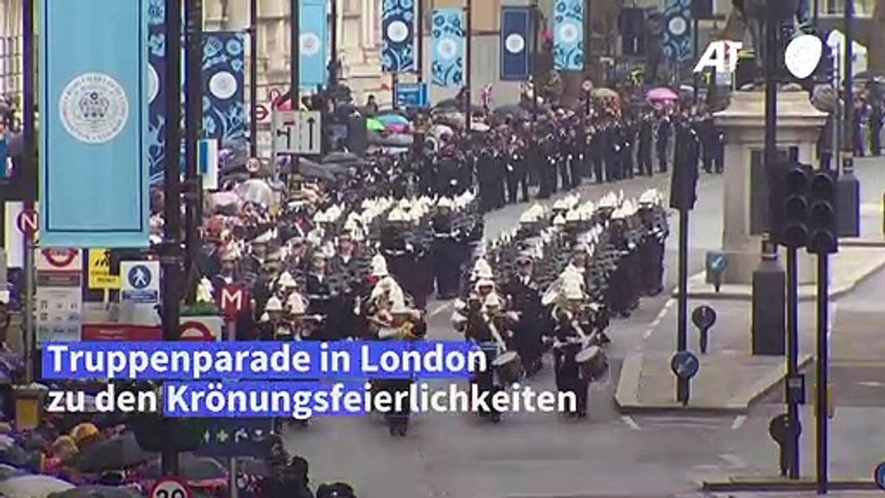 Truppenparade zur Krönung von Charles III. in London