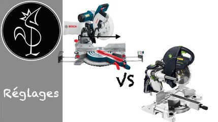 Scie radiale Bosch GCM 12 GDL : est-elle plus facile à régler que la Kapex de Festool?