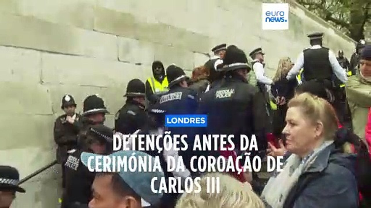 Manifestantes contra a Monarquia presos em Londres