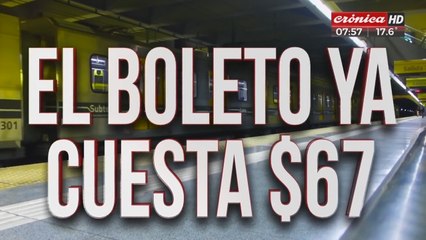 Golpe al bolsillo: el boleto de subte ya cuesta $67