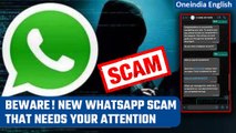 New Whatsapp Scam Alert: Fraud in the name of providing part time jobs | Know more | Oneindia News
