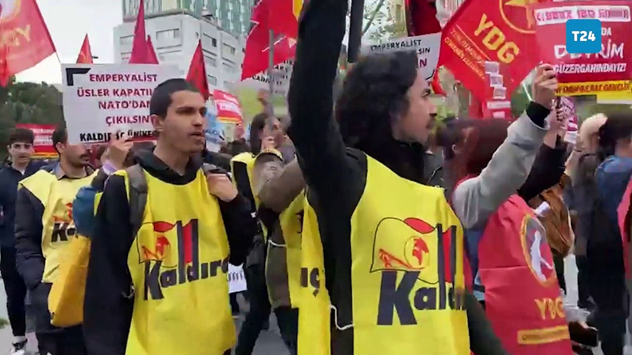 Gençlik örgütleri Deniz Gezmiş, Hüseyin İnan, Yusuf Aslan'ın idamının 51. yılında Dolmabahçe’ye yürüdü