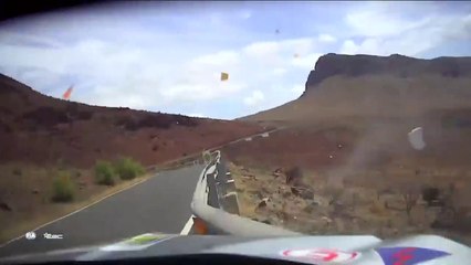 ERC Canary Island 2023 Day 2 Csomos Huge Crash Onboard