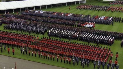 Spine-tingling royal salute for newly crowned King and Queen