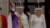 Watch: King and Queen joined by royal family on Buckingham Palace balcony