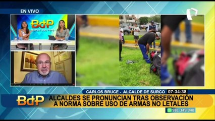 Carlos Bruce sobre uso de armas no letales: “Los serenos tienen la facultad de hacer arrestos ciudadanos, por ley”