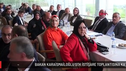 BAKAN KARAİSMAİLOĞLU STK İSTİŞARE TOPLANTISINA KATILDI