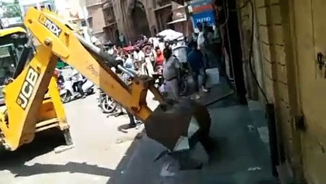 बीकानेर में फिर चला पीला पंजा, इस जगह से हटाए अतिक्रमण, देखे वीडियो