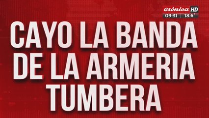 Cayó banda que realizaba entraderas con armas tumberas de grueso calibre