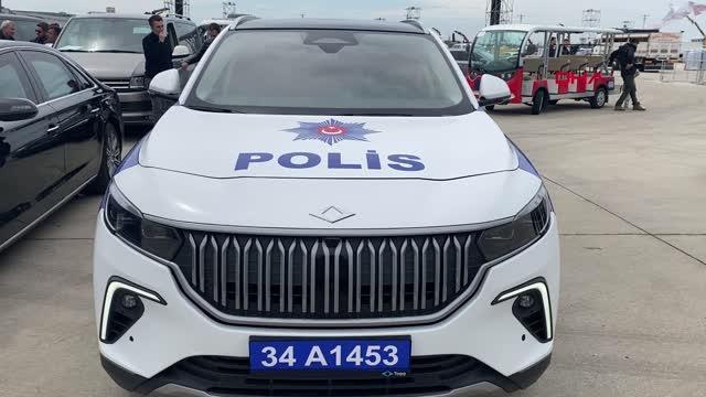Türkiye'nin ilk yerli ve milli otomobili Togg, polis aracı oldu