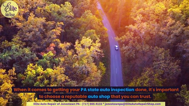 PA State Inspection in Jonestown PA, Jonestown Auto Mechanic offers State Inspection and Emissions