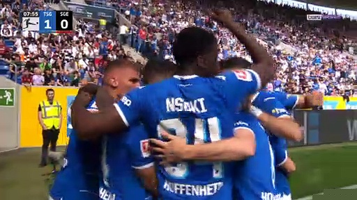 Bundesliga : Match cauchemar pour Francfort à Hoffenheim