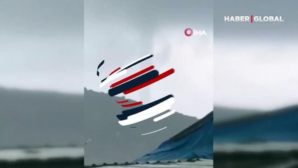 Antalya'da hortum anı kamerada! Denizde ortaya çıktı