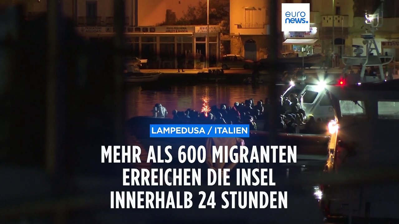 Italien: Mehr als 600 Migranten erreichen Lampedusa innerhalb von 24 Stunden