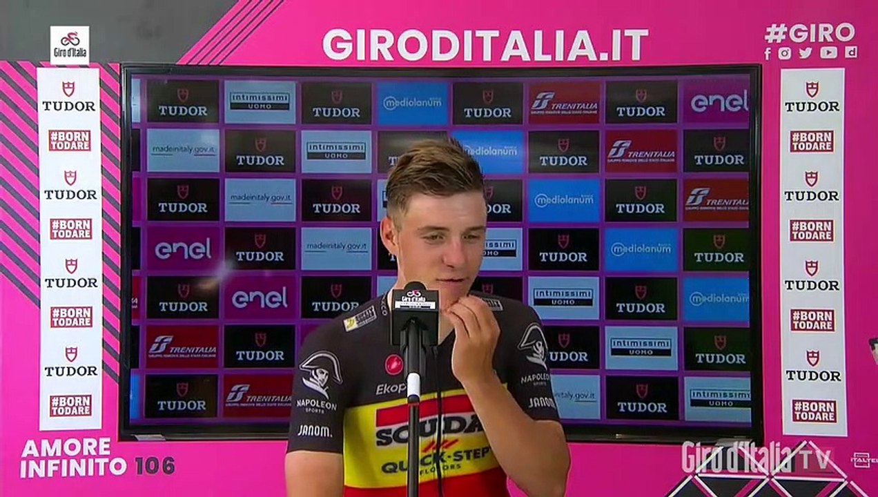 Tour d'Italie 2023 - Remco Evenepoel : "I felt from the start that I had the right rhythm, always on the same gear. Now I want to stay safe in the first week and save as much energy as possible for the next time trial".