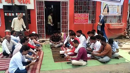 कांग्रेसियों ने किया हनुमान चालीसा पाठ