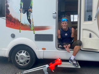 Guy Amalfitano à Reims pour son Ultra Run France Tour 2023