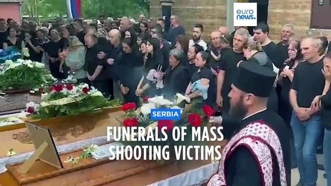 Serbia mourns as funerals for mass shooting victims begin