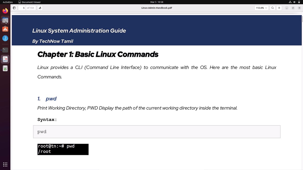 Pwd Command In Linux Tamil Video Dailymotion
