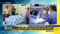 Clínica San Juan de Dios: Continúan las jornadas de cirugías reconstructivas para personas de bajos recursos