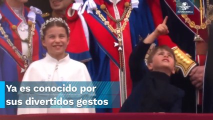 Una vez más, el príncipe Luis se roba el protagonismo en la ceremonia de coronación