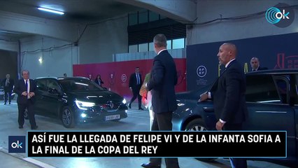 Así fue la llegada de Felipe VI y de la Infanta Sofia a la final de la Copa del Rey