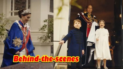 Behind the scenes - The Wales family before the coronation ceremony