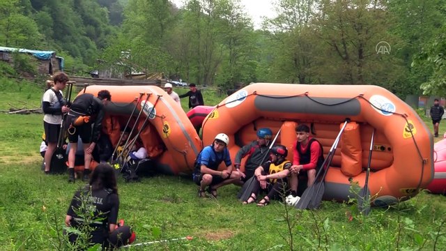 DÜZCE - Türkiye Rafting Şampiyonası 1. ayak yarışları sona erdi