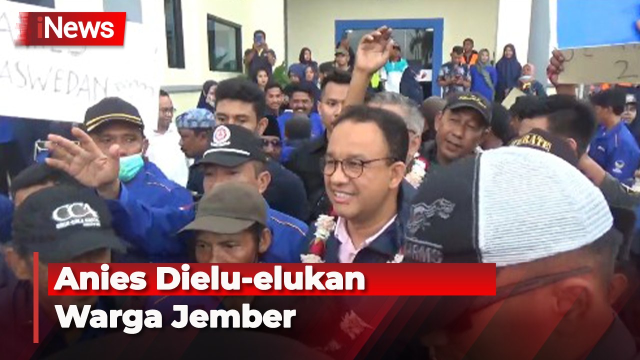 Anies Dielu-elukan Warga Jember, Teriakan Presiden Menggema