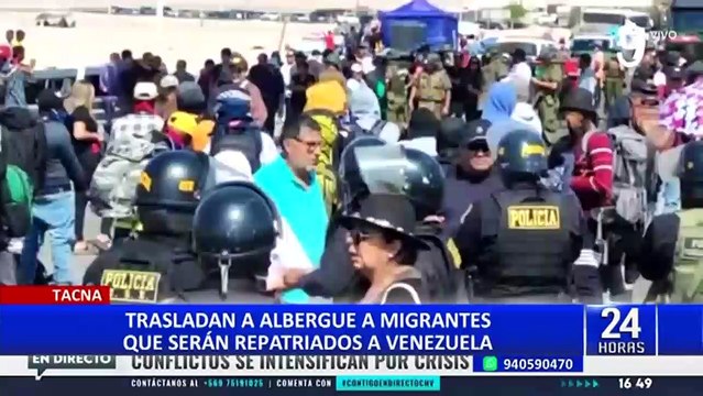 Tacna: trasladan a albergue a migrantes que serán repatriados a Venezuela