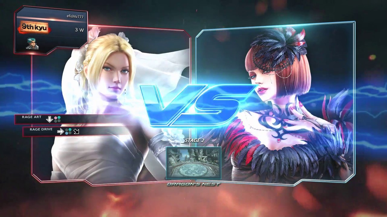 Nina Williams vs Anna Williams (Hardest AI) - Tekken 7 Arcade Mode(1080P_60FPS)