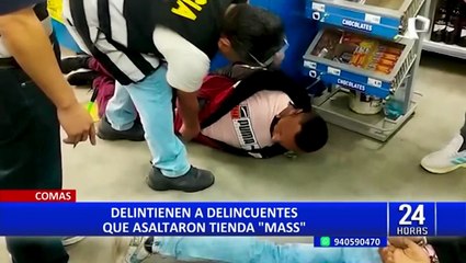 Comas: PNP detiene a “Los socios del Norte” cuando se disponían asaltar un minimarket