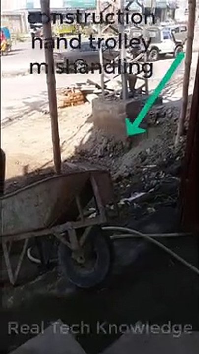 construction hand trolley mishandling