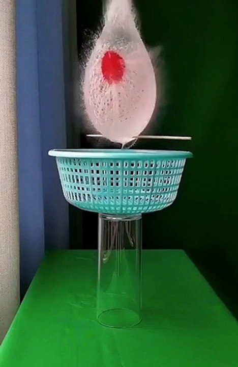 Slow motion water experiment video,