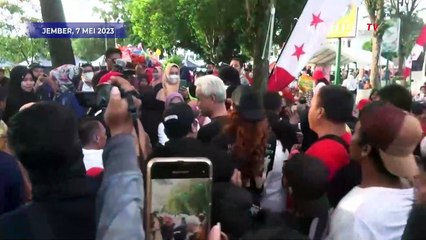 Lari di CFD Jember, Ganjar Pranowo Ingatkan Warga Bijak Gunakan Medsos