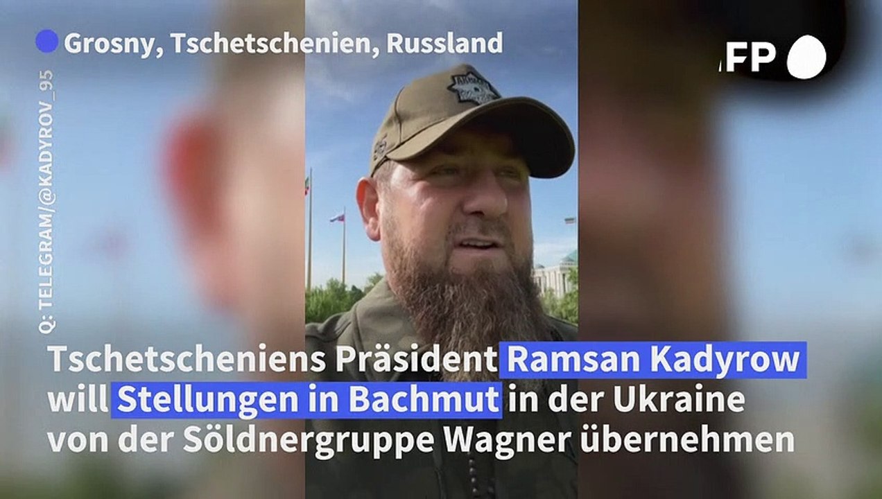 Kadyrow: Meine Kämpfer können russische Stellungen in Bachmut übernehmen