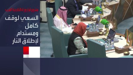مشروع قرار وزراء الخارجية العرب بشأن #السودان:  الاحترام الكامل لسيادة البلاد والسعي لوقف كامل ومستدام لإطلاق النار #الخرطوم  #العربية