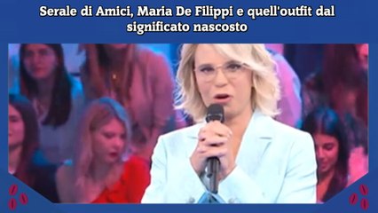 Serale di Amici, Maria De Filippi e quell'outfit dal significato nascosto
