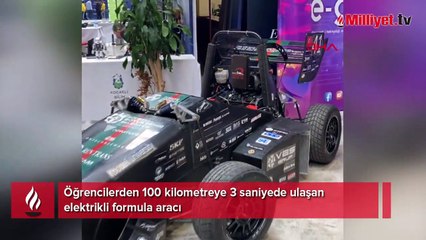Öğrenciler üretti! 100 kilometreye 3 saniyede çıkıyor