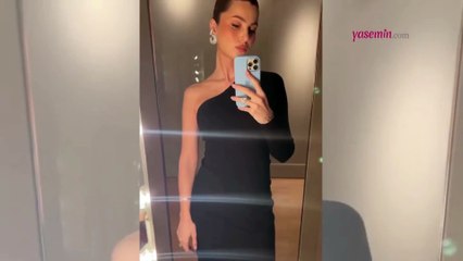 Karnı burnunda Nazlı Sabancı'dan ayna pozu! 4 aylık hamile olan Nazlı Sabancı...