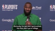 LeBron proud to see son commit to college basketball at USC