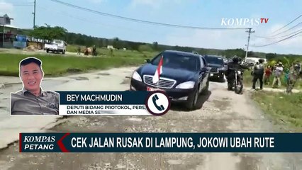 Ubah Rute Jalan, Presiden Jokowi Malah Pilih Lewat Jalan Terusan Ryacudu Lampung!