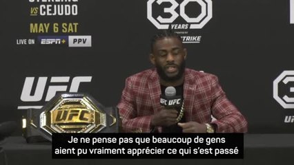 UFC 288 - Sterling : "C'était une partie d'échecs physique de haut niveau"