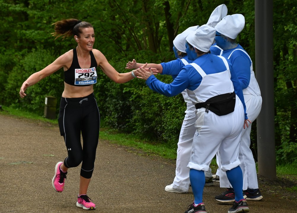 Runners take part in the Chorley 2K and Chorley 10K